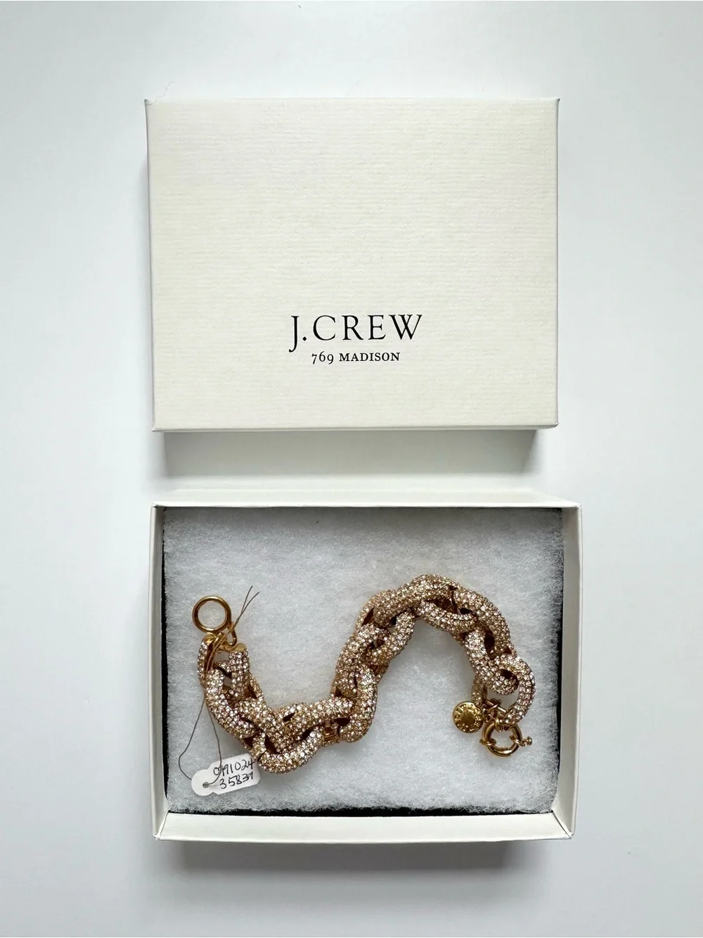 J. Crew Classic Pave Link Bracelet - NTW
